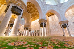 Interior of Sheikh Zayed Grand Mosque in Abu Dhabi stock images Interior of Sheikh Zayed Grand Mosque in Abu Dhabi stock images