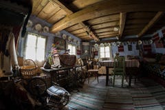 Interior of traditional romanian house
