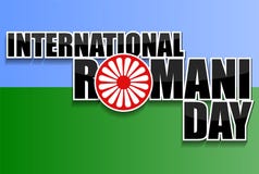 International Romani day background royalty free illustration International Romani day background royalty free illustration