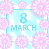 International Women Day greeting card modern paper cut style. March 8 template for your design. Vector illustration. Royalty Free Stock Photo International Women Day greeting card modern paper cut style. March 8 template for your design. Vector illustration. Royalty Free Stock Photo