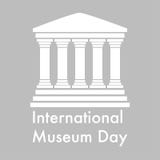 internationell museumdaglogo i plan design stock illustrationer internationell museumdaglogo i plan design stock illustrationer