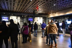 Interne mening van het Holocaust Herdenkingsmuseum, in Washington DC, de V.S. royalty-vrije stock foto's Interne mening van het Holocaust Herdenkingsmuseum, in Washington DC, de V.S. royalty-vrije stock foto's