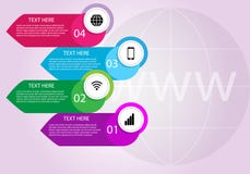 Internet do conceito das coisas A carta do infographics do processo do Internet ilustração royalty free Internet do conceito das coisas A carta do infographics do processo do Internet ilustração royalty free