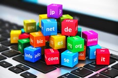 Internet et concept de Domain Name Internet et concept de Domain Name