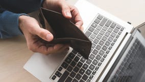 Internet scam fraud online empty wallet lost money