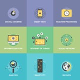 Internet of things flat icons set Royalty Free Stock Images Internet of things flat icons set Royalty Free Stock Images