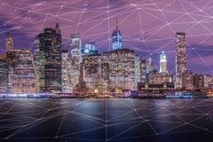 The internet of things iot concept with city royalty free stock images The internet of things iot concept with city royalty free stock images
