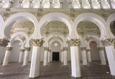 Interno di Santa Maria la Blanca Synagogue a Toledo Immagine Stock Libera da Diritti Interno di Santa Maria la Blanca Synagogue a Toledo Immagine Stock Libera da Diritti