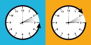 Interruptor del reloj invierno libre illustration Interruptor del reloj invierno libre illustration