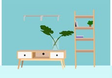 Intérieur de meubles, badroom, illustration de vecteur Intérieur de meubles, badroom, illustration de vecteur