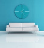 Intérieur moderne bleu illustration de vecteur Intérieur moderne bleu illustration de vecteur