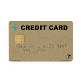 Invented golden credit card