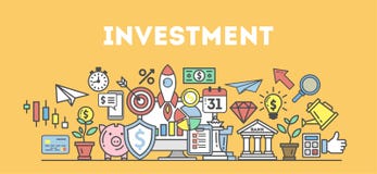 Investment concept illustration. stock illustration Investment concept illustration. stock illustration