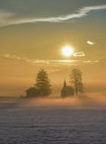 Invierno, nostalgia, magia, niebla fotografía de archivo Invierno, nostalgia, magia, niebla fotografía de archivo