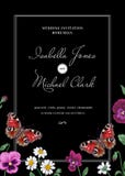 Invitation de mariage de vintage illustration de vecteur Invitation de mariage de vintage illustration de vecteur