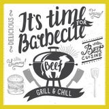 Invitation de partie de barbecue illustration stock Invitation de partie de barbecue illustration stock