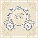 Invitation Design With Carriage Royalty Free Stock Image