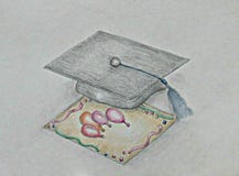 Invitation Graduate Royalty Free Stock Photo