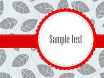 Invitation nuptiale de douche de bande de feuillage rouge de lame illustration stock Invitation nuptiale de douche de bande de feuillage rouge de lame illustration stock
