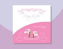 Invitation rose de carte de fous de Bassan d'Alcatrazor illustration de vecteur Invitation rose de carte de fous de Bassan d'Alcatrazor illustration de vecteur