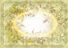 Invitation Vintage Card With Floral Ornament Royalty Free Stock Images Invitation Vintage Card With Floral Ornament Royalty Free Stock Images