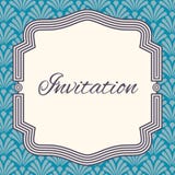 Invitation, wedding or greeting card template. Elegant frame stock illustration Invitation, wedding or greeting card template. Elegant frame stock illustration