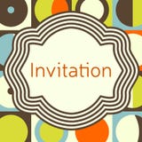 Invitation, wedding or greeting card template. Elegant frame royalty free illustration Invitation, wedding or greeting card template. Elegant frame royalty free illustration