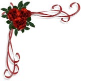 Invito rosso di cerimonia nuziale del bordo delle rose illustrazione vettoriale Invito rosso di cerimonia nuziale del bordo delle rose illustrazione vettoriale