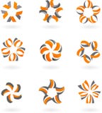 Inzameling van abstracte pictogrammen en emblemen - 5 stock illustratie Inzameling van abstracte pictogrammen en emblemen - 5 stock illustratie