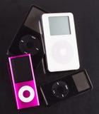 IPod на черноте стоковое фото IPod на черноте стоковое фото