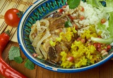 Iranian Zereshk Polo Morgh stock photography Iranian Zereshk Polo Morgh stock photography