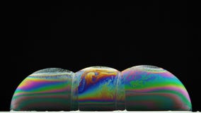 Iridescence soap bubbles illuminated from below Royalty Free Stock Image Iridescence soap bubbles illuminated from below Royalty Free Stock Image