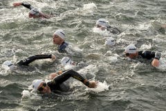 Irionman Schwimmer lizenzfreie stockbilder Irionman Schwimmer lizenzfreie stockbilder