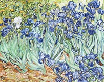 Iris 1889 de Vincent van Gogh stock de ilustración Iris 1889 de Vincent van Gogh stock de ilustración