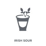 Irlandczyk Kwaśna ikona od napojów inkasowych ilustracja wektor Irlandczyk Kwaśna ikona od napojów inkasowych ilustracja wektor