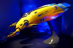 Iron wing mark vi, deep sea drone, iron man experience display at disneyland, hong kong royalty free stock image Iron wing mark vi, deep sea drone, iron man experience display at disneyland, hong kong royalty free stock image