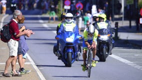 Ironman-Radfahrer lizenzfreies stockfoto Ironman-Radfahrer lizenzfreies stockfoto