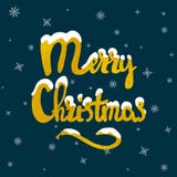 Iscrizione disegnata a mano di Buon Natale illustrazione di stock Iscrizione disegnata a mano di Buon Natale illustrazione di stock