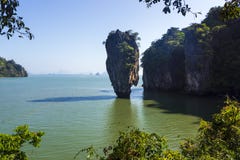 Isla Ko Tapu - James Bond Island, Tailandia de Skaramanga imagen de archivo libre de regalías Isla Ko Tapu - James Bond Island, Tailandia de Skaramanga imagen de archivo libre de regalías