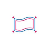 Islam magiska kulör linje symbol för matta 2 Enkel blå och röd beståndsdelillustration Islam magiskt symbol för mattbegreppsövers vektor illustrationer Islam magiska kulör linje symbol för matta 2 Enkel blå och röd beståndsdelillustration Islam magiskt symbol för mattbegreppsövers vektor illustrationer