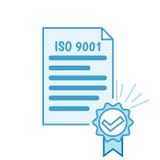 ISO 9001 certificaat royalty-vrije illustratie ISO 9001 certificaat royalty-vrije illustratie