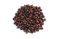 Isolat de grains de caf? sur le fond blanc images stock Isolat de grains de caf? sur le fond blanc images stock