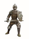 Isolated antique knight