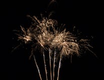 Isolated Fireworks on a Black Background stock photography Isolated Fireworks on a Black Background stock photography