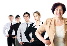 Isolated Happy Business Team Royalty Free Stock Images Isolated Happy Business Team Royalty Free Stock Images