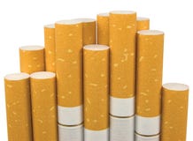Isolated Macro Closeup Filter Cigarettes Royalty Free Stock Photography Isolated Macro Closeup Filter Cigarettes Royalty Free Stock Photography