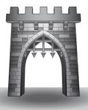 Isolated Medieval Castle Gate On Ground Vector Royalty Free Stock Image