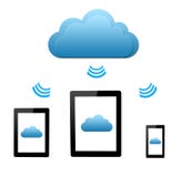 Isolated mini tablet computer and touch the phone connects to th vector illustration Isolated mini tablet computer and touch the phone connects to th vector illustration