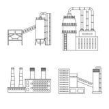 Isolated object of manufacturing and company icon. Collection of manufacturing and structure stock vector illustration. vector illustration Isolated object of manufacturing and company icon. Collection of manufacturing and structure stock vector illustration. vector illustration