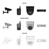 Isolated object of office and house icon. Set of office and system stock symbol for web. stock illustration Isolated object of office and house icon. Set of office and system stock symbol for web. stock illustration